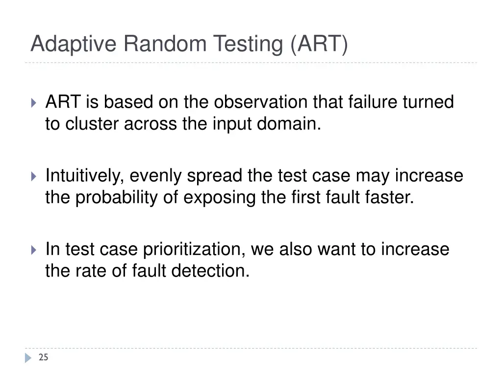adaptive random testing art 1