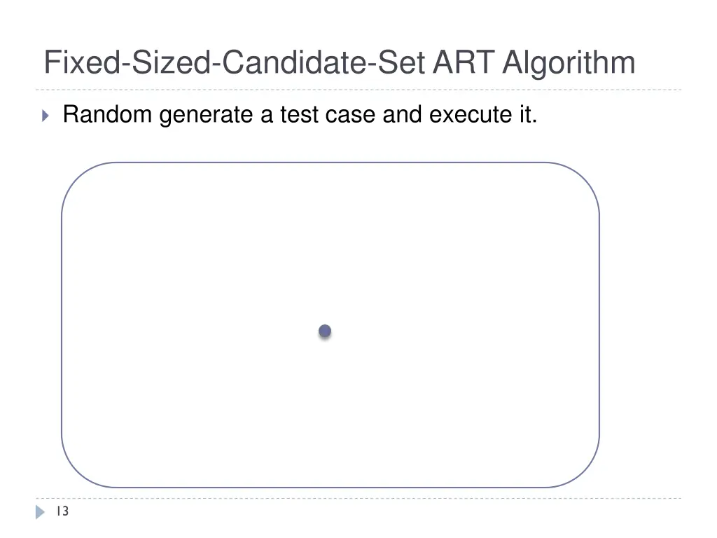 fixed sized candidate set art algorithm