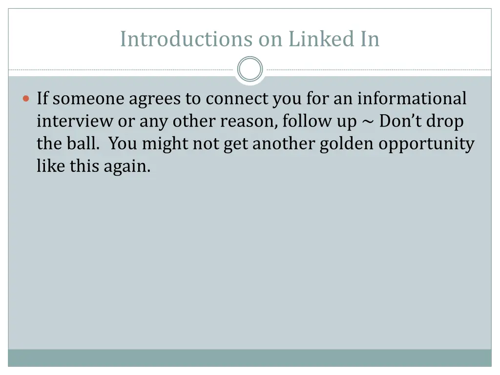 introductions on linked in