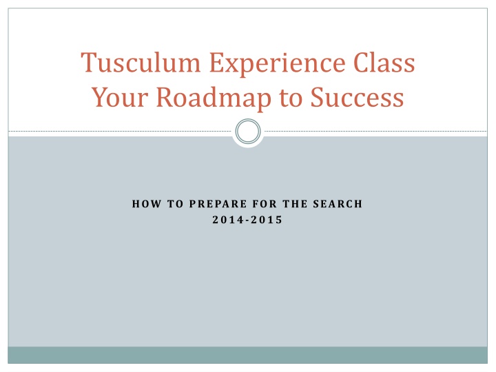 tusculum experience class your roadmap to success