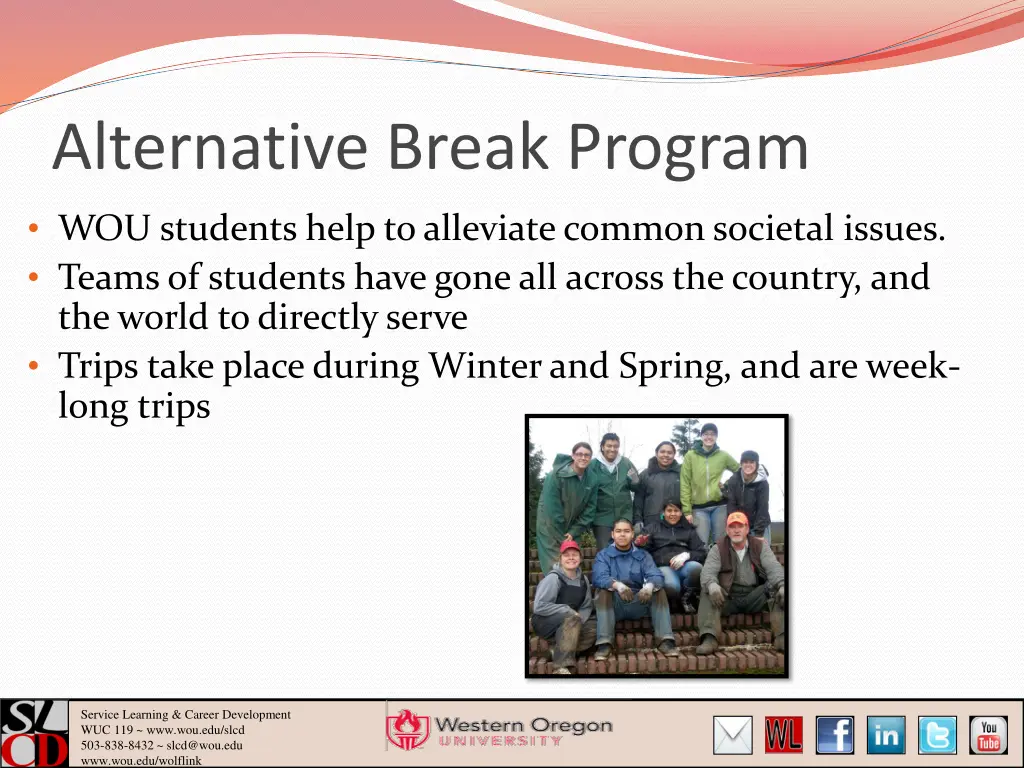 alternative break program