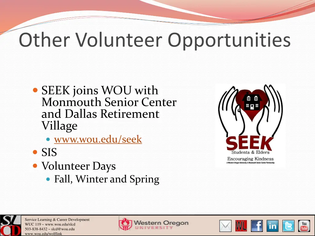 other volunteer opportunities