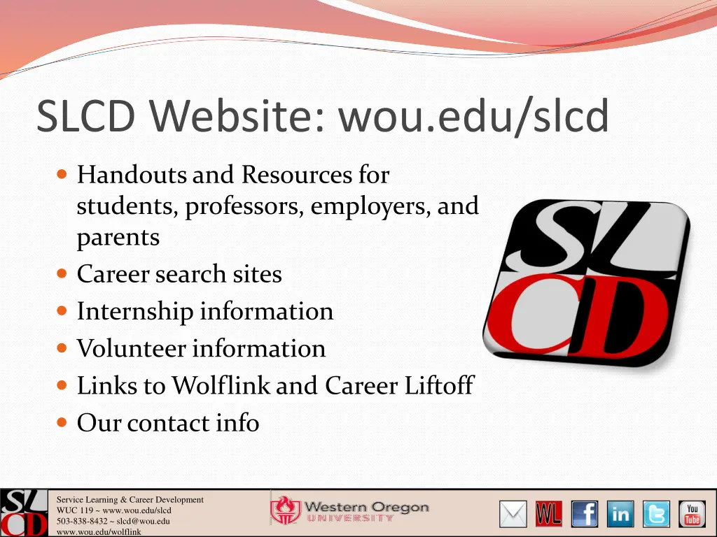 slcd website wou edu slcd
