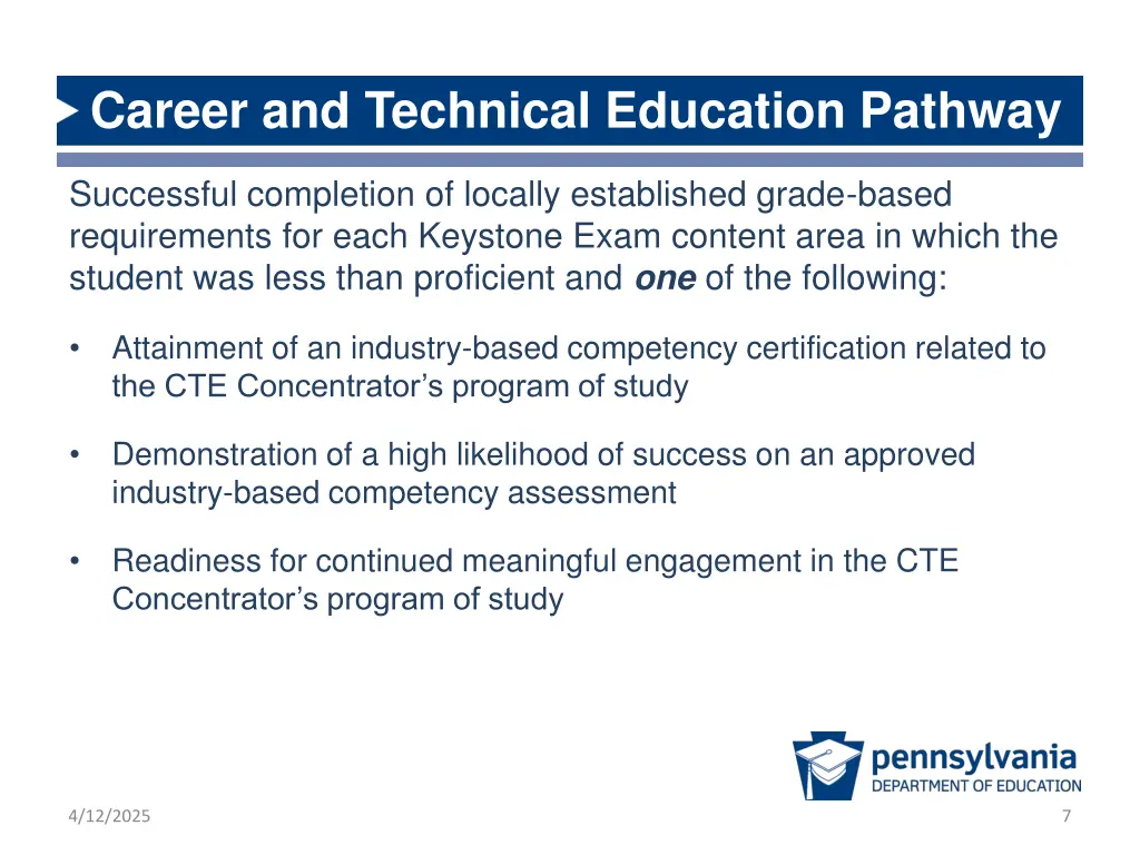 career and technical education pathway
