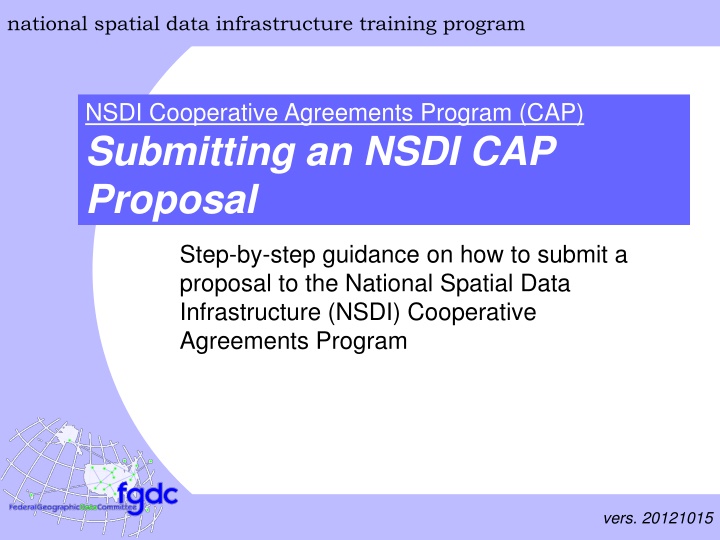 national spatial data infrastructure training