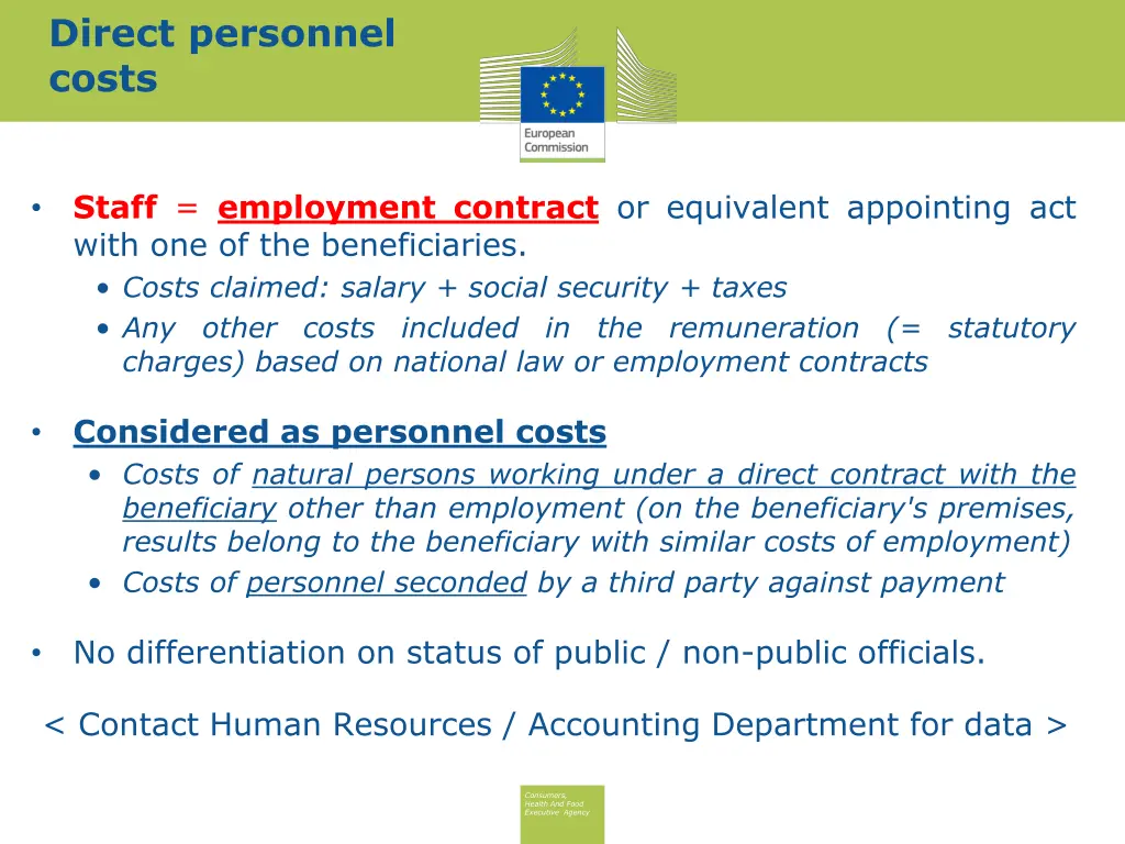 direct personnel costs