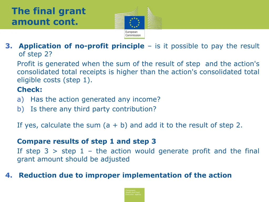 the final grant amount cont