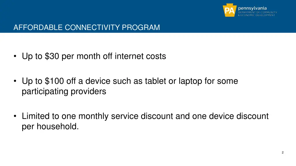 affordable connectivity program