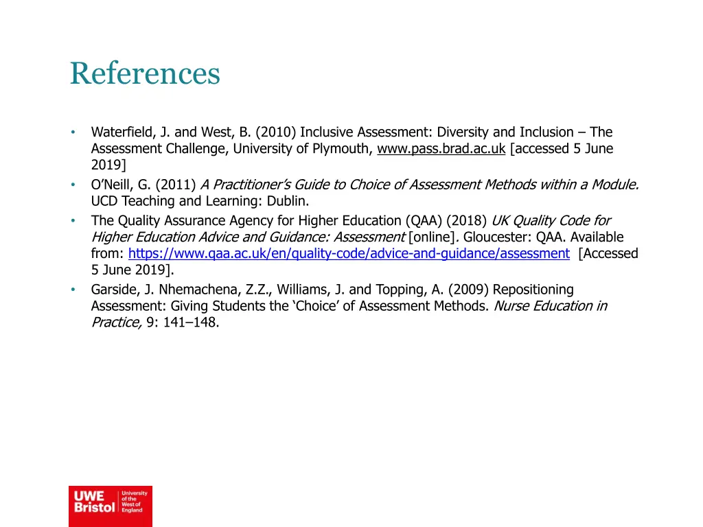 references
