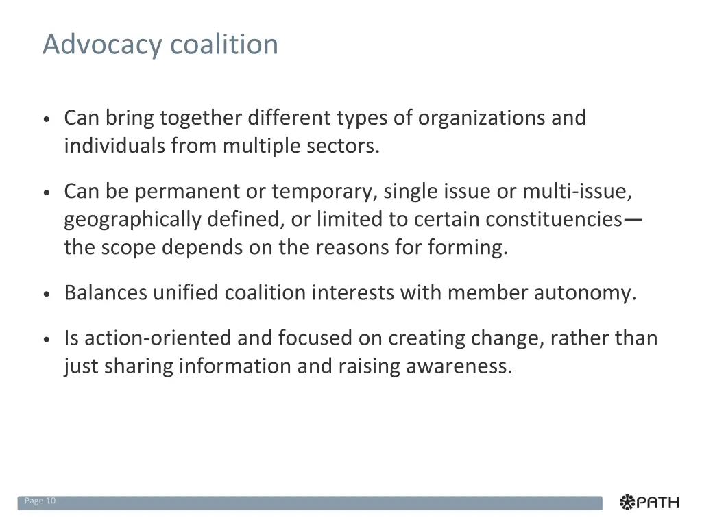 advocacy coalition