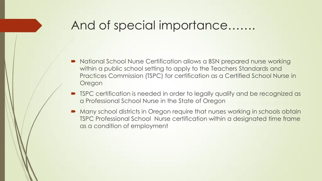 and of special importance