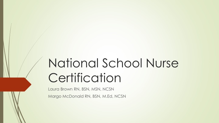national school nurse certification laura brown