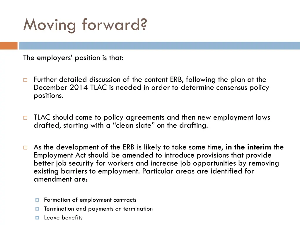 moving forward
