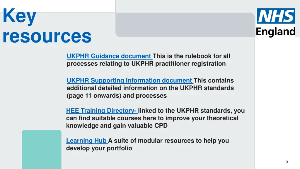 key resources