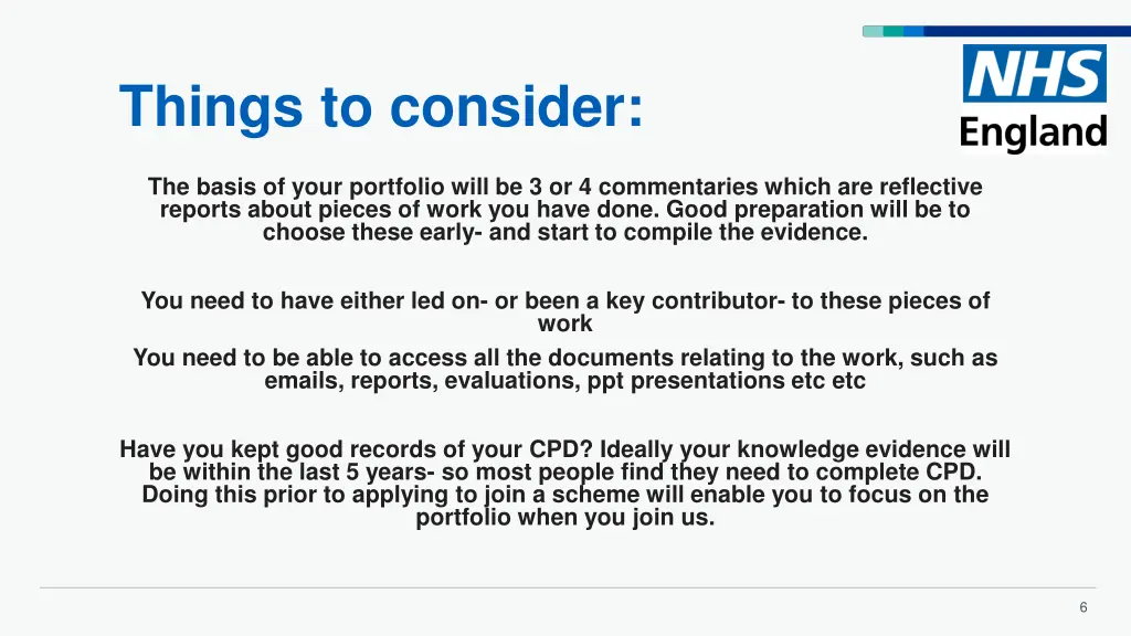 things to consider