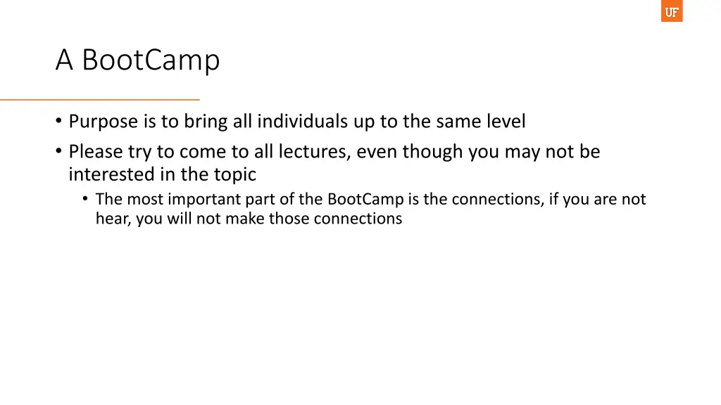 a bootcamp