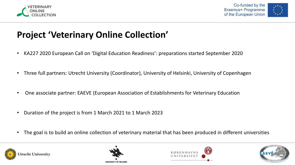 project veterinary online collection