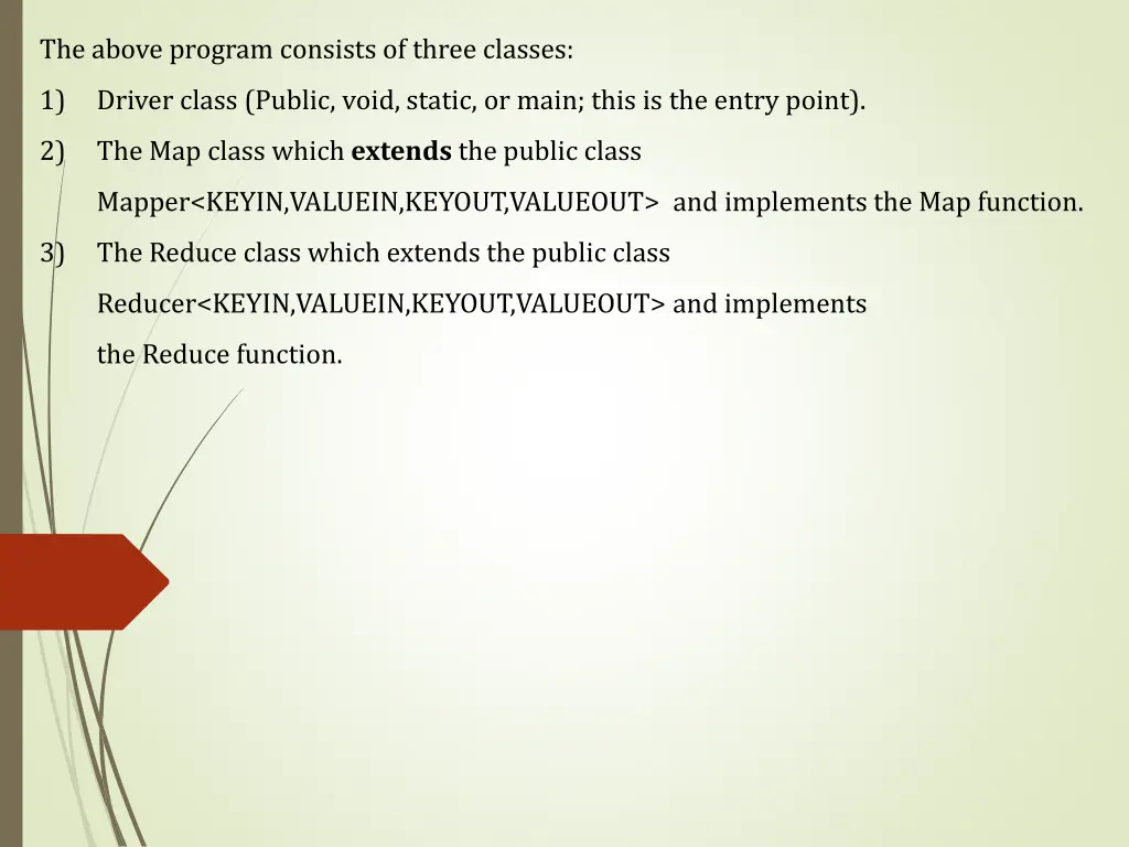 the above program consists of three classes