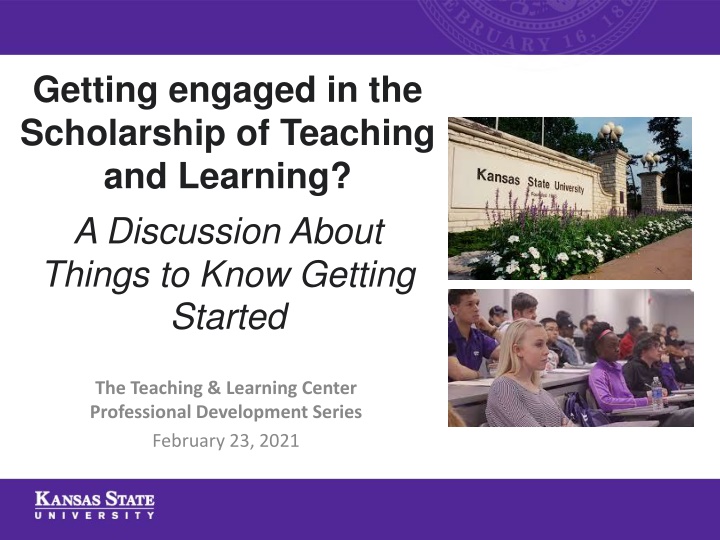 getting engaged in the scholarship of teaching