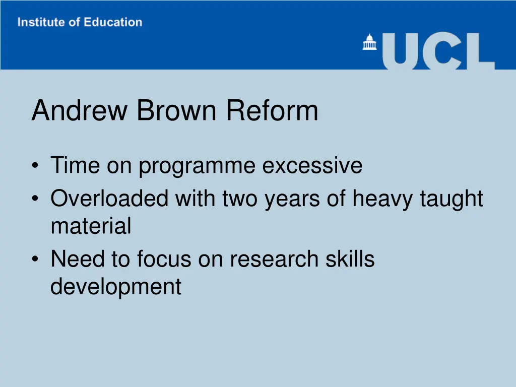 andrew brown reform