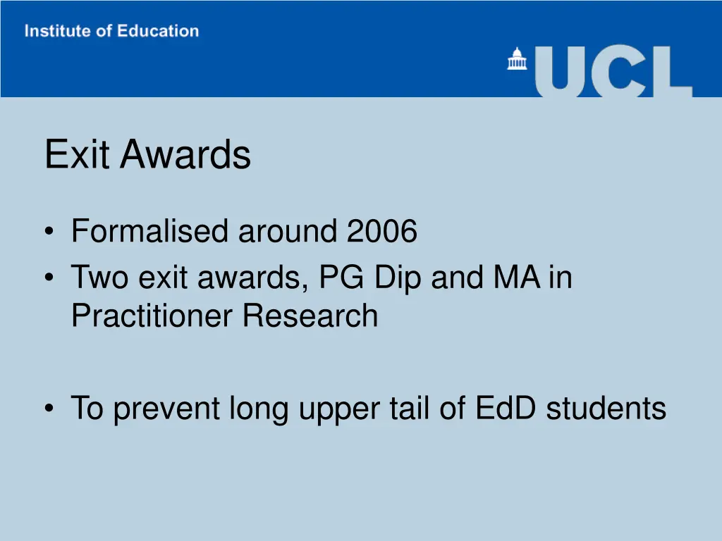 exit awards