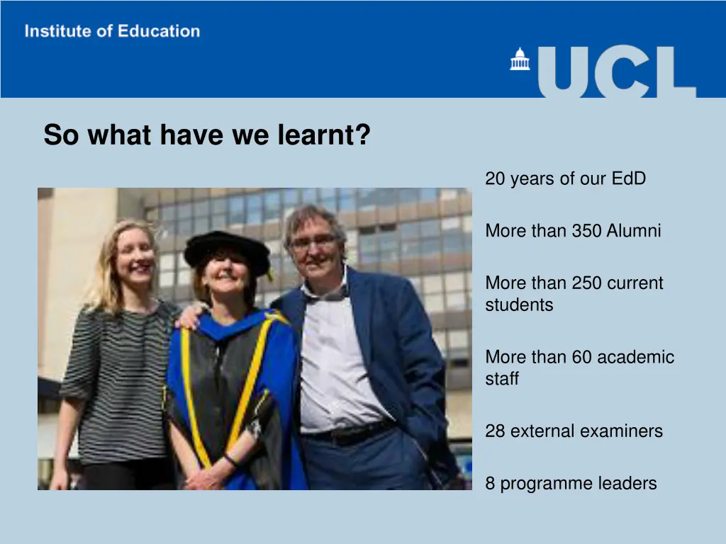 so what have we learnt