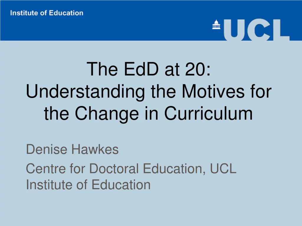 the edd at 20 understanding the motives 1