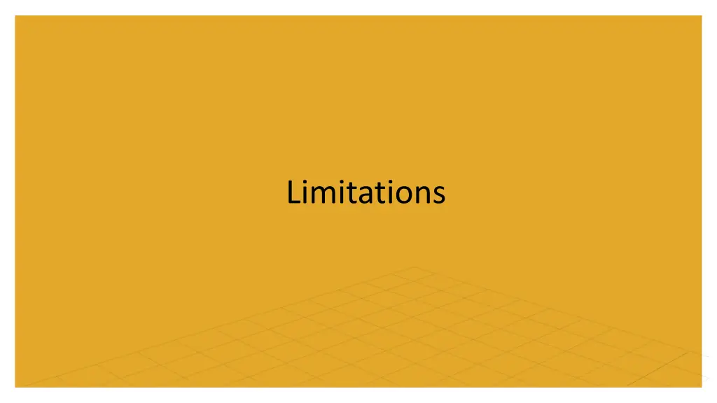 limitations