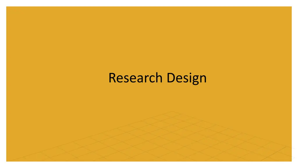 research design