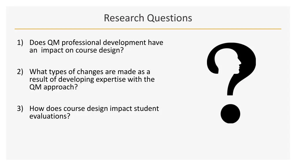 research questions