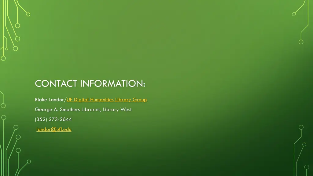 contact information
