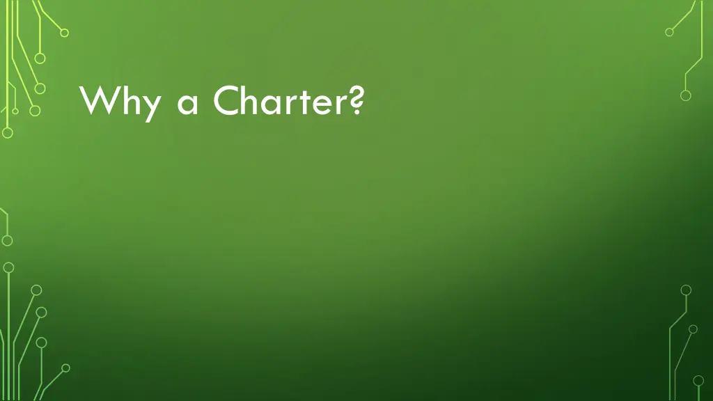 why a charter