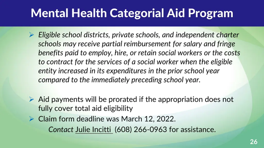 mental health categorial aid program 1