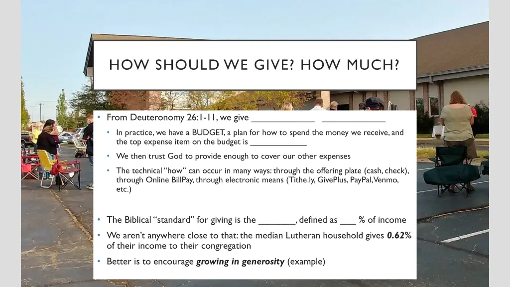 how should we give how much