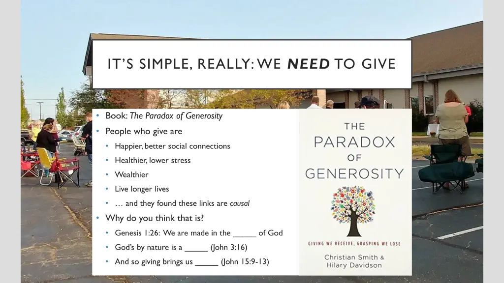 it s simple really we need to give