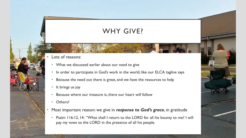 why give