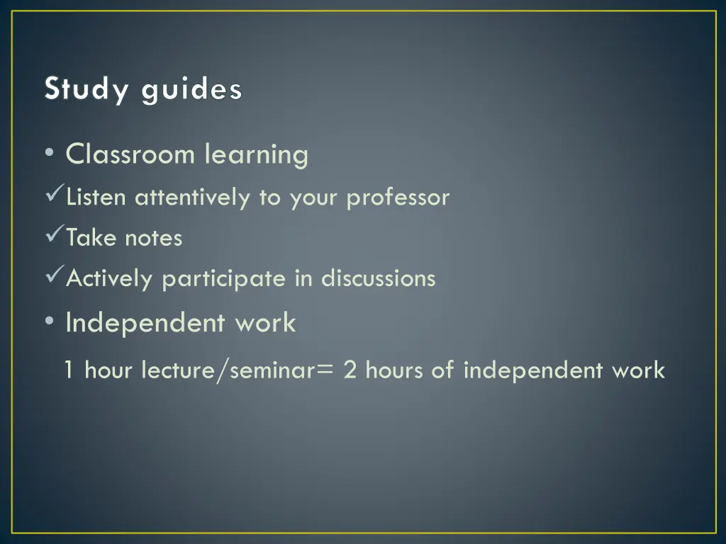 study guides