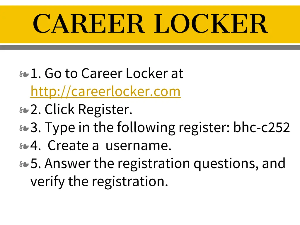 career locker