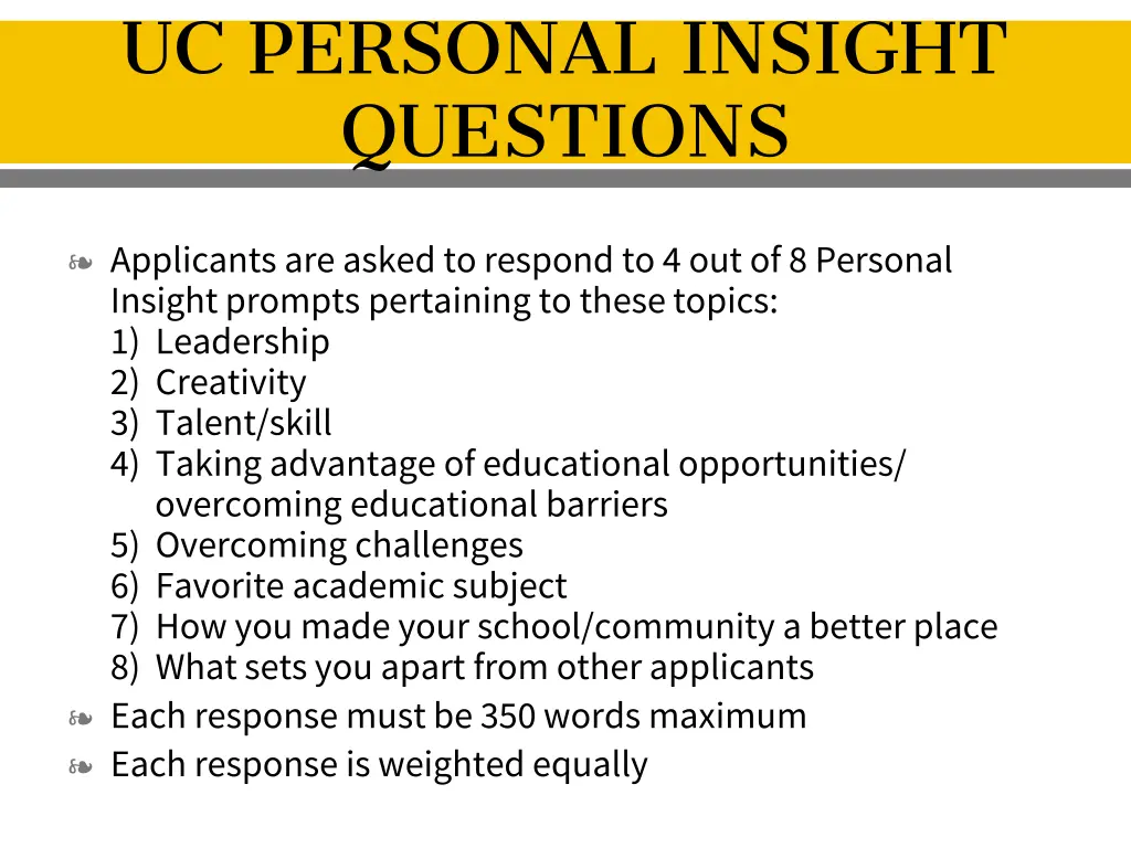 uc personal insight questions
