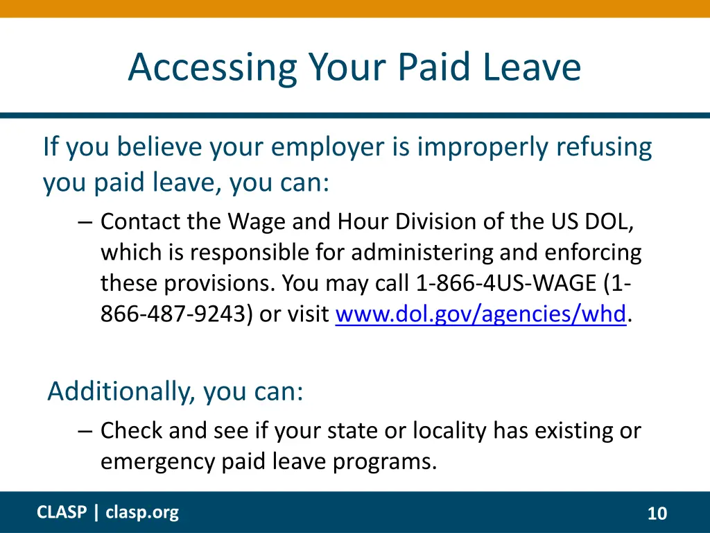 accessing your paid leave 1