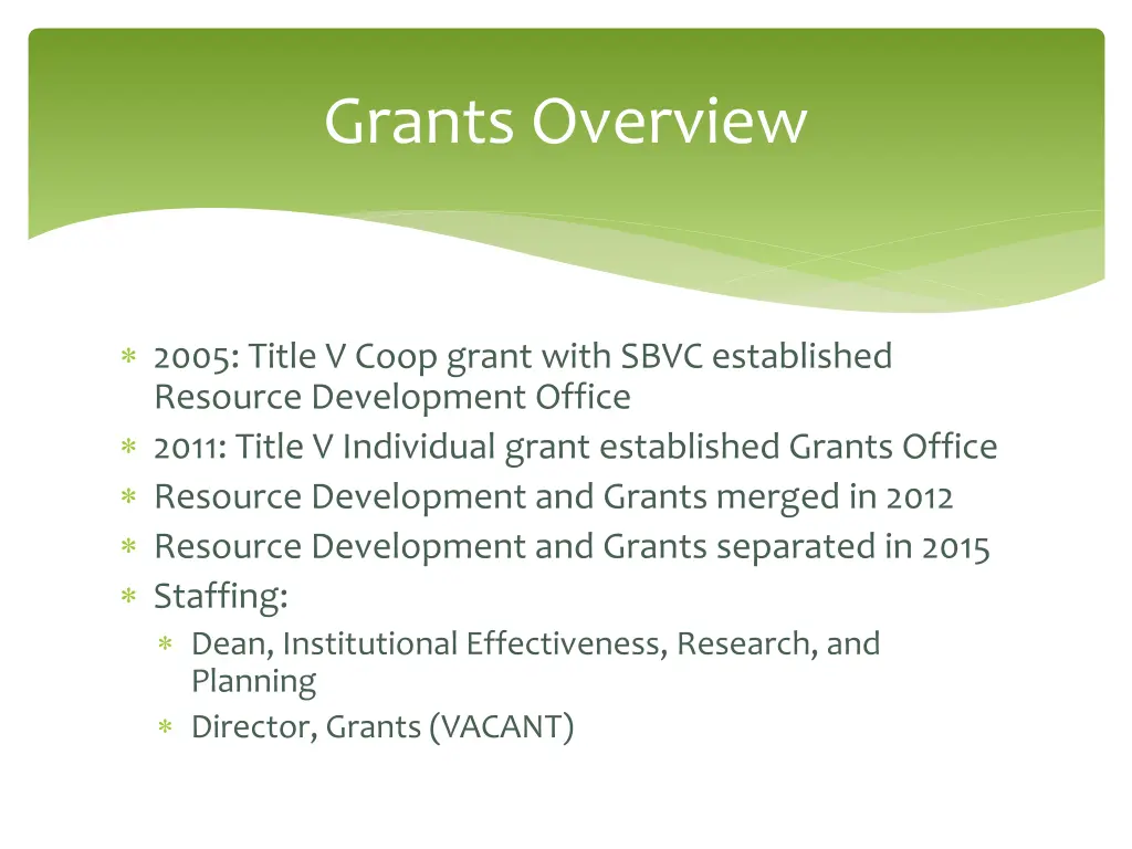 grants overview 1