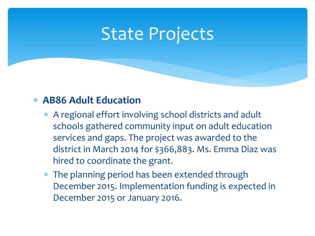 state projects