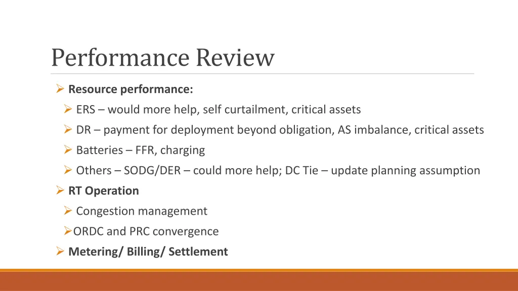 performance review