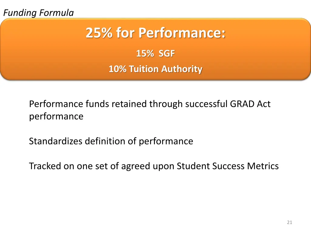 funding formula 1