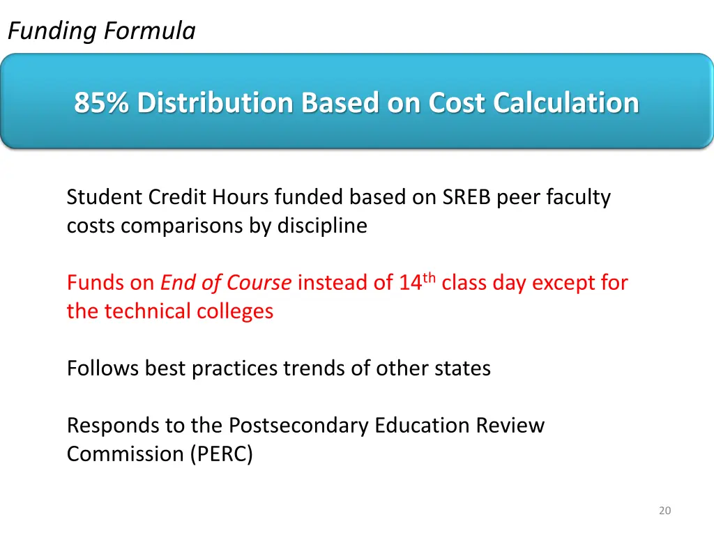funding formula