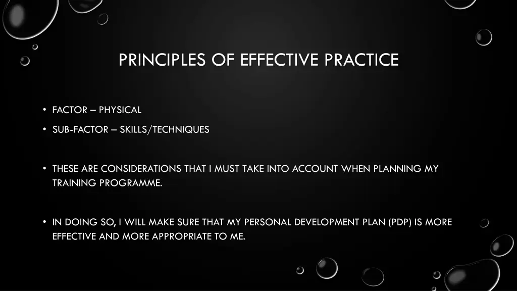 principles of effective practice