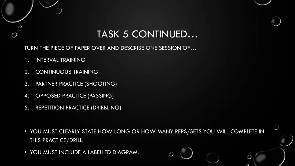 task 5 continued
