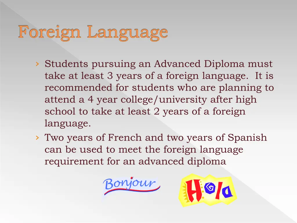 foreign language