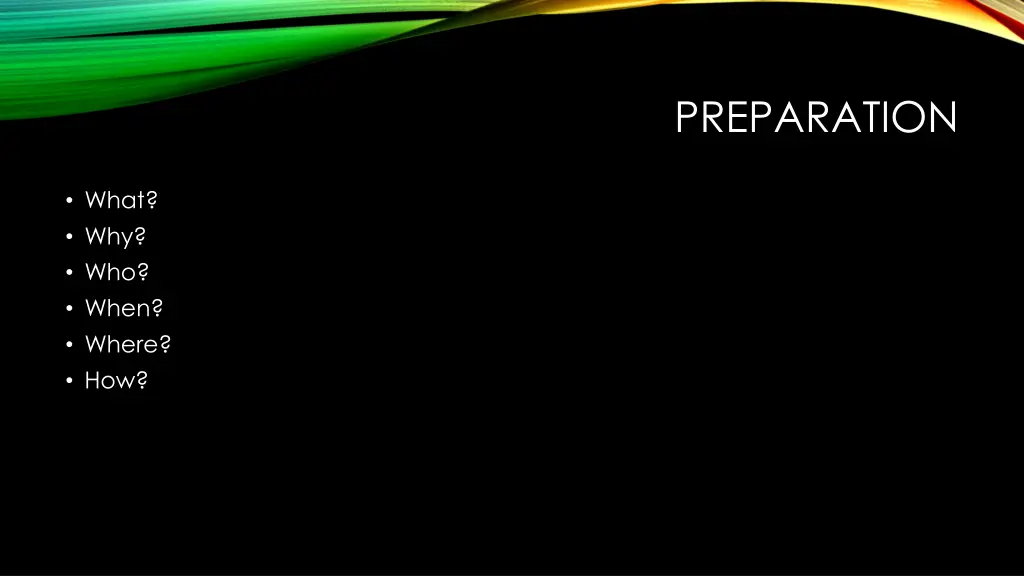 preparation