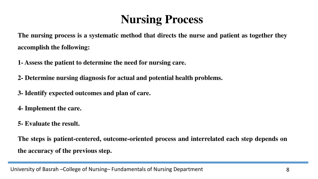 nursing process